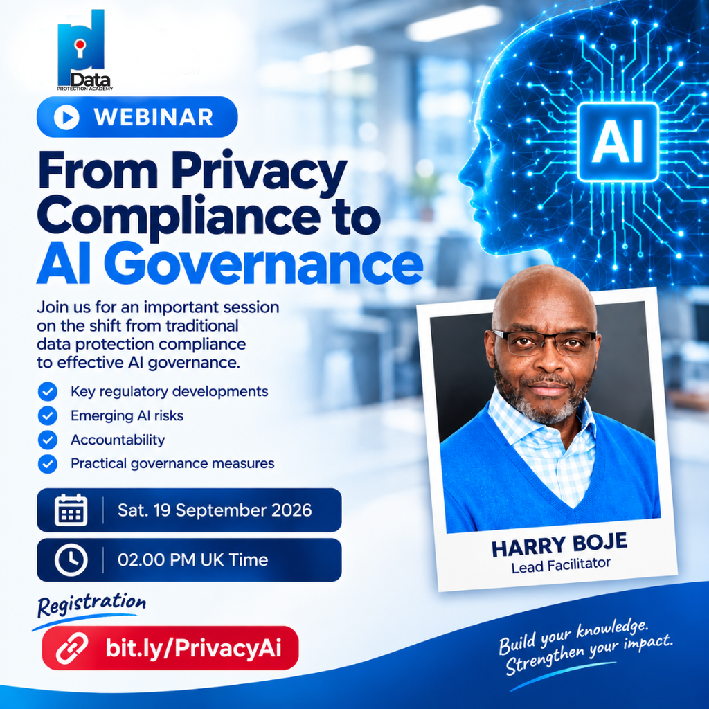 Data protection professional reviewing AI governance and compliance risk